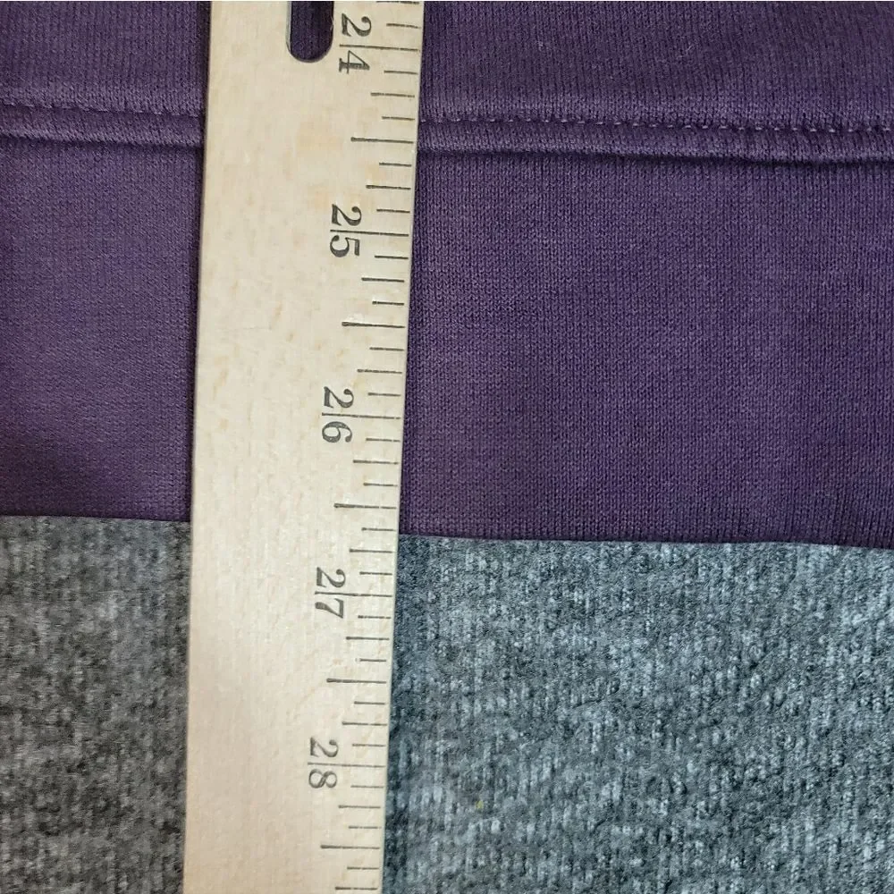 BOSS Hugo Boss 1/4 Zip Pullover Men Medium Plum Mock Neck Sweater Regular Fit